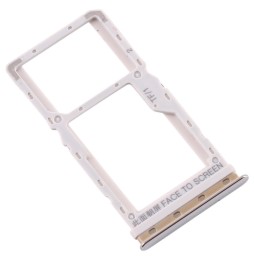 SIM + Micro SD kaart houder voor Xiaomi Mi A3 (Zilver) voor 7,90 €