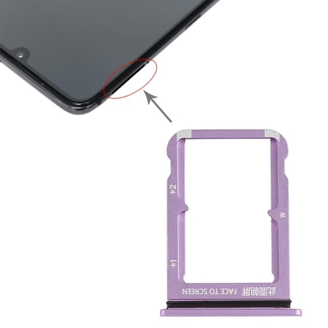 SIM kaart houder voor Xiaomi Mi 9 (paars) voor 8,50 €