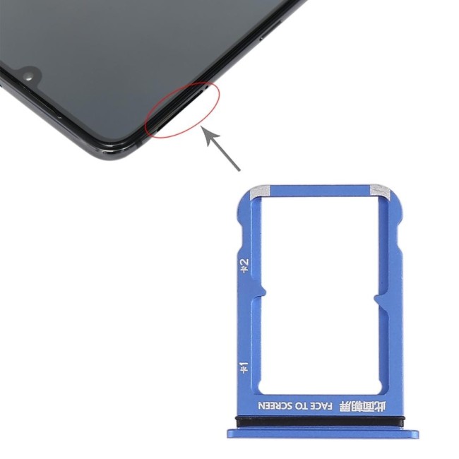SIM Card Tray for Xiaomi Mi 9 (Blue) at 8,50 €