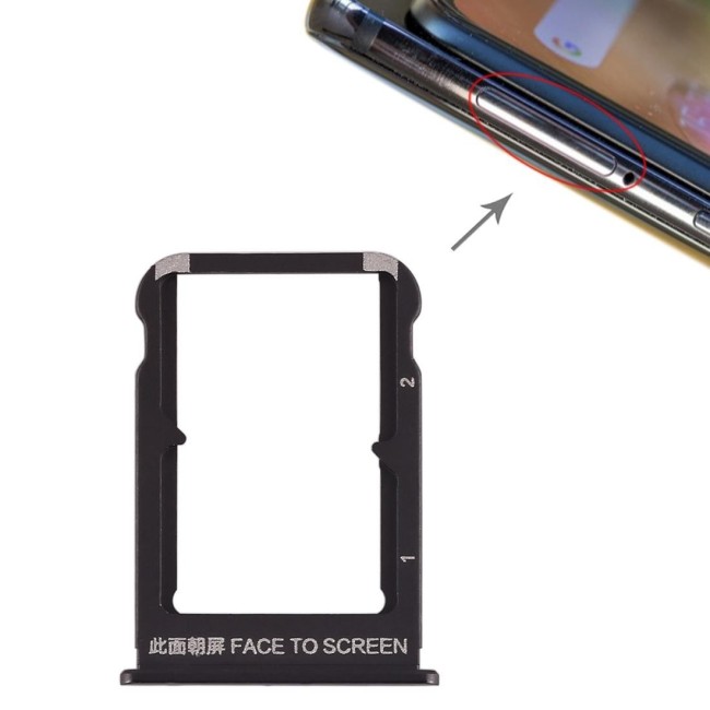 SIM Card Tray for Xiaomi Mi Mix 3 (Black) at 8,90 €