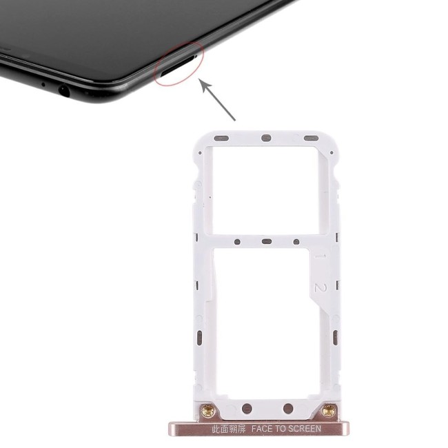 Tiroir carte SIM pour Xiaomi Mi Max 3 (Or) à 8,90 €