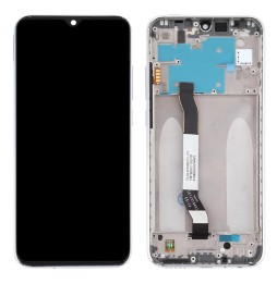 LCD-Bildschirm mit Rahmen für Xiaomi Redmi Note 8 (Silber) für €41.79