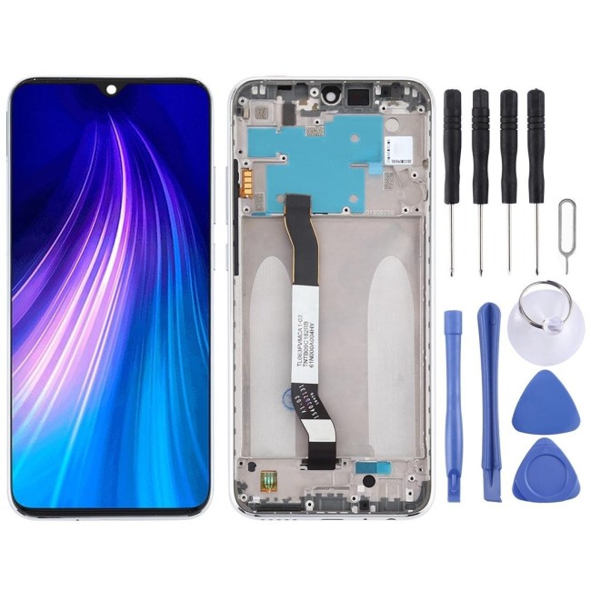LCD Screen with Frame for Xiaomi Redmi Note 8 (Silver) at €41.79