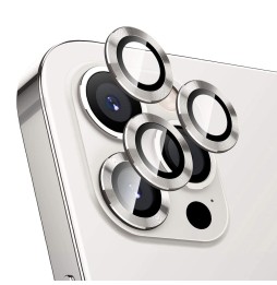Protection caméra verre trempé + aluminium pour iPhone 12 Pro / Pro Max (Argent) à €13.95