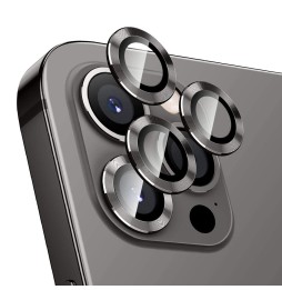 Protection caméra verre trempé + aluminium pour iPhone 12 Pro / Pro Max (Noir) à €13.95