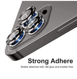 Panzerglas + Aluminium Kameraschutz für iPhone 12 Pro / Pro Max (Schwarz) für €13.95