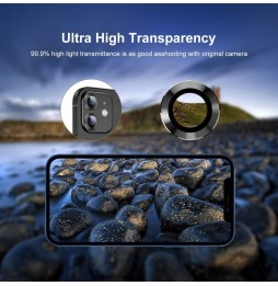 Aluminium + gehard glas camera protector voor iPhone 12/12 Mini (Zilver) voor €13.45