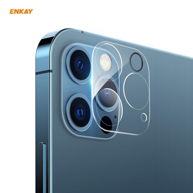 Vollständiger Panzerglas Kameraschutz für iPhone 12 Pro (Transparent) für €12.95