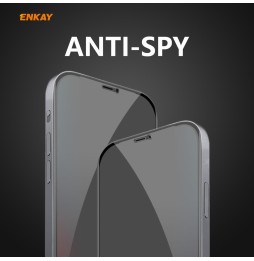 2x Anti-spion volledig scherm gehard glas screenprotector voor iPhone 12 Pro Max voor €16.95