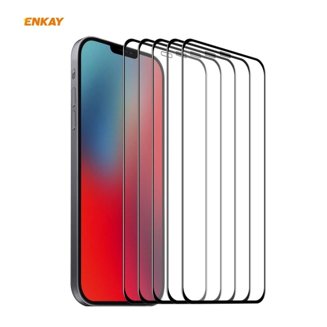 5x Full Screen Tempered Glass Protector For iPhone 12 Pro Max 6D at €22.95