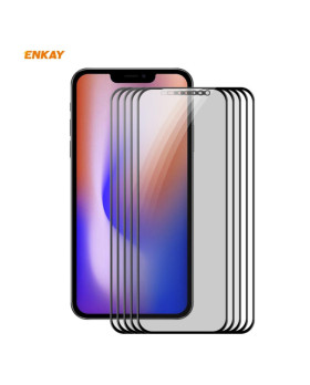 5x Protection écran anti-espion verre trempé pour iPhone 12 Pro Max