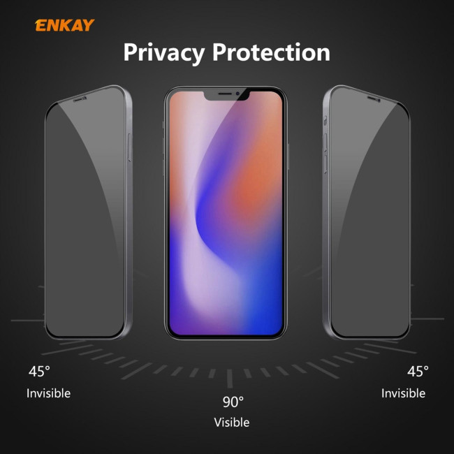 5x Protection écran anti-espion verre trempé pour iPhone 12 Mini