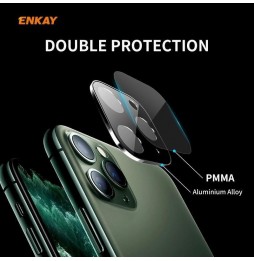 Panzerglas + Aluminium Vollständiger Kameraschutz für iPhone 11 Pro / Pro Max (Silber) für €12.95