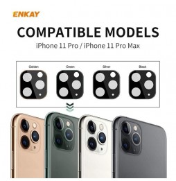 Panzerglas + Aluminium Vollständiger Kameraschutz für iPhone 11 Pro / Pro Max (Gold) für €12.95