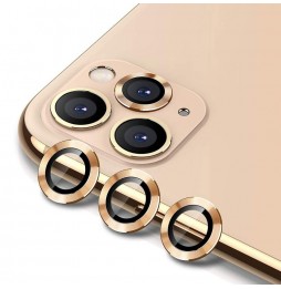 Panzerglas + Aluminium Kameraschutz für iPhone 11 Pro / Pro Max (Gold) für €13.95