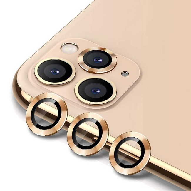 Camera Protector Aluminium + Tempered Glass for iPhone 11 Pro / Pro Max (Gold) at €13.95