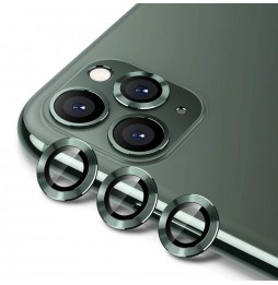 Panzerglas + Aluminium Kameraschutz für iPhone 11 Pro / Pro Max (Grün) für €13.95
