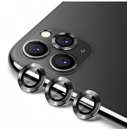 Protection caméra verre trempé + aluminium pour iPhone 11 Pro / Pro Max (Noir) à €13.95