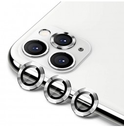 Aluminium + gehard glas camera protector voor iPhone 11 Pro / Pro Max (Zilver) voor €13.95