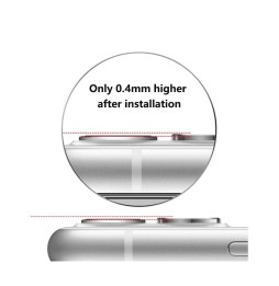 Protection caméra verre trempé + aluminium pour iPhone 11 (rouge) à €13.95