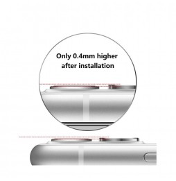 Aluminium + gehard glas camera protector voor iPhone 11 (Zwart) voor €13.95