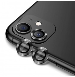 Panzerglas + Aluminium Kameraschutz für iPhone 11 (Schwarz) für €13.95