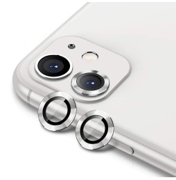 Aluminium + gehard glas camera protector voor iPhone 11 (Zilver) voor €13.95