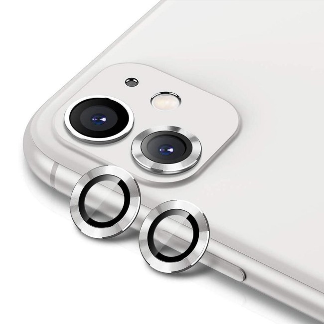 Panzerglas + Aluminium Kameraschutz für iPhone 11 (Silber) für €13.95