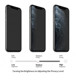 Anti-spy Full Screen Tempered Glass Protector for iPhone 11 Pro Max / XS Max at €15.95