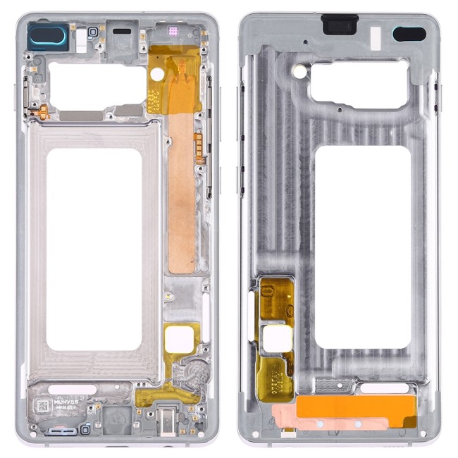 LCD Frame with Side Keys for Samsung Galaxy S10+ SM-G975 (Silver) at 29,90 €