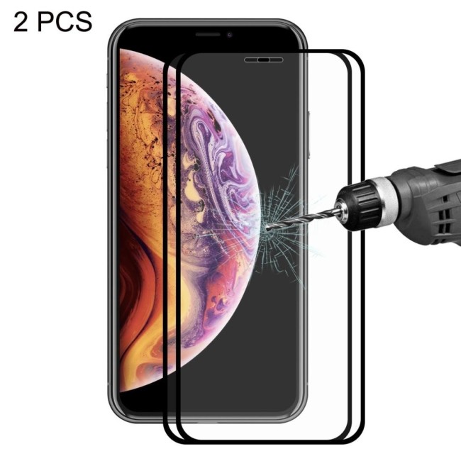 2x Full Screen Tempered Glass Protector For iPhone 11 Pro / XS / X at €16.95