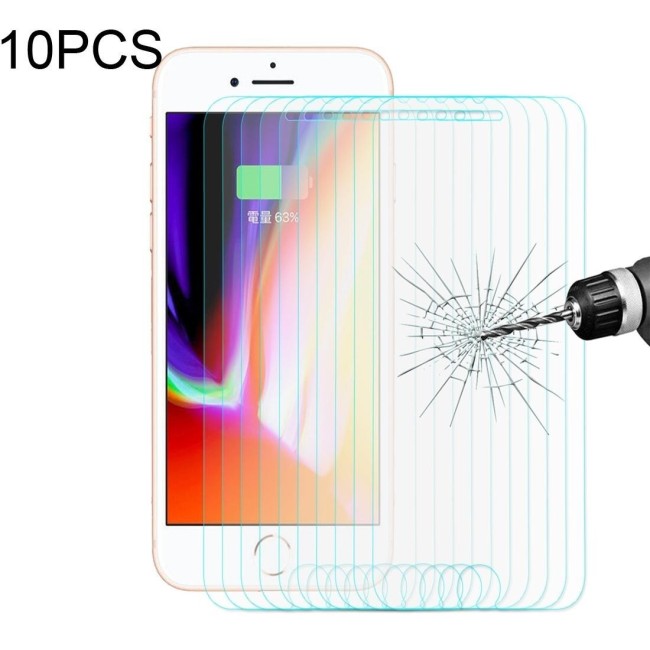10x Gehard glas screenprotector voor iPhone 7/8 Plus voor €24.95