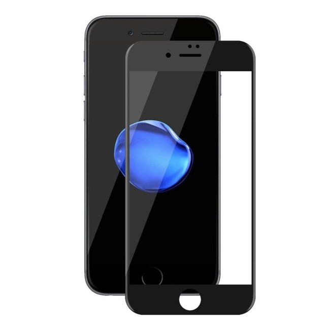 Protection écran complet verre trempé pour iPhone SE 2020/7/8 (noir) à €14.95