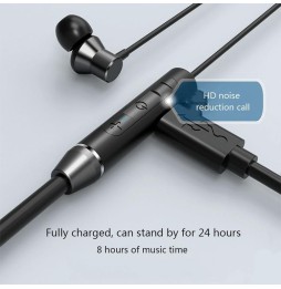 Écouteurs Bluetooth intra-auriculaires tour de cou magnétiques Lenovo HE05 (Noir) à €23.95