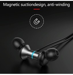 Lenovo HE05 nekgemonteerde magnetische in-ear Bluetooth-headset (Zwart) voor €23.95