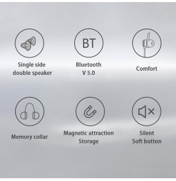 Écouteurs intra-auriculaires magnétiques pour sports sans fil Bluetooth 5.0 Lenovo X3 (noir) à 55,57 €