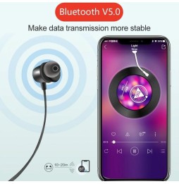 Écouteurs intra-auriculaires magnétiques pour sports sans fil Bluetooth 5.0 Lenovo X1 (noir) à 40,60 €