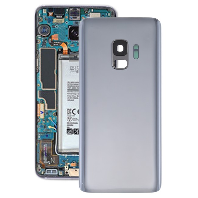 Cache arrière avec lentille pour Samsung Galaxy S9 SM-G960 (Gris)(Avec Logo) à 12,90 €