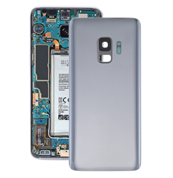 Rückseite Akkudeckel mit Linse für Samsung Galaxy S9 SM-G960 (Grau)(Mit Logo) für 12,90 €