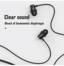 Écouteurs filaires intra-auriculaires haute qualité sonore Lenovo HF130 (Blanc) à €15.95
