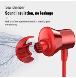 Écouteurs filaires intra-auriculaires haute qualité sonore Lenovo HF130 (Blanc) à €15.95