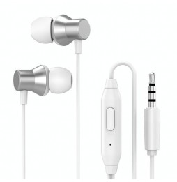 Lenovo HF130 High Sound Quality Noise Cancelling In-Ear Wired Earphones (White) at €15.95