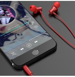 Lenovo HF130 In ear oortelefoon met hoge geluidskwaliteit (rood) voor €15.95