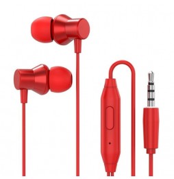 Lenovo HF130 High Sound Quality Noise Cancelling In-Ear Wired Earphones (Red) at €15.95