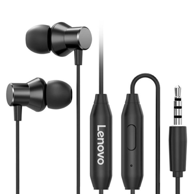 Lenovo HF130 High Sound Quality Noise Cancelling In-Ear Wired Earphones (Black) at €15.95