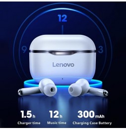 Écouteurs sans fil Bluetooth 5.0 Lenovo LivePods LP1 (noir) à 32,57 €