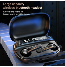 Lenovo QT81 TWS CVC8.0 Bluetooth-Kopfhörer mit Rauschunterdrückung, Ladebox und 3 Displays für 24,43 €
