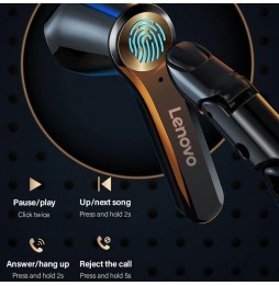 Écouteurs Bluetooth Lenovo QT81 TWS CVC8.0 à réduction de bruit avec boîte de chargement et 3 écrans à 24,43 €