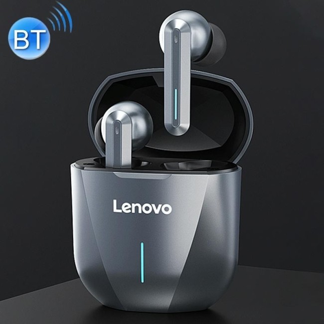 Original Lenovo XG01 IPX5 Waterproof Dual Microphone Noise Reduction Bluetooth Gaming Earphone with Charging Box & LED at 47,...