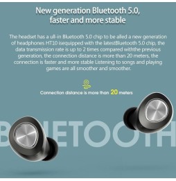 Original Lenovo HT10 Wireless Bluetooth 5.0 Earphone (Black) at 136,27 €